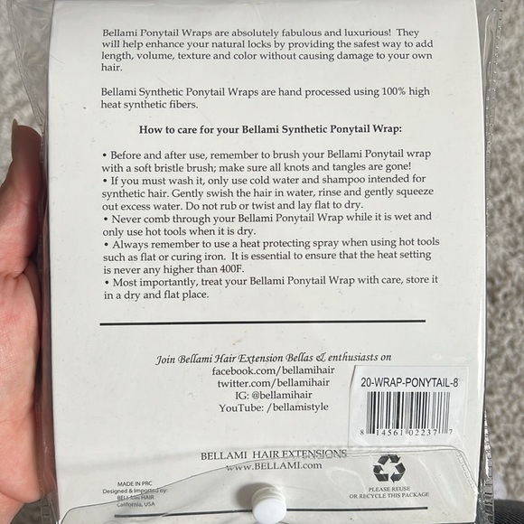 Bellami Brown Hair Wrap Ponytail - Picture 4 of 6